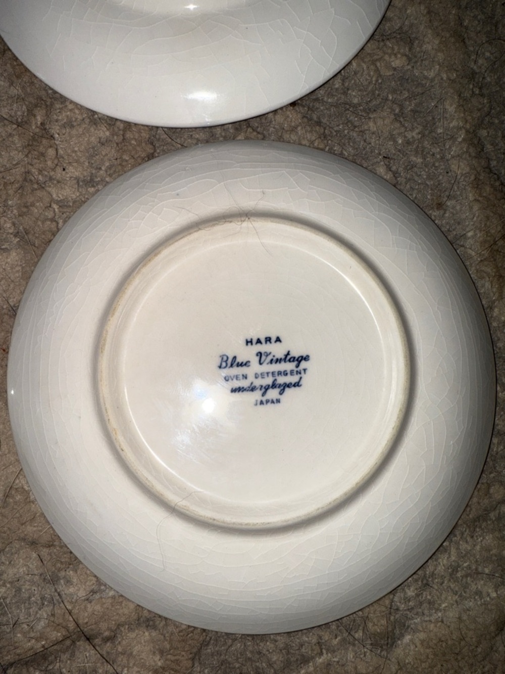 “ Blue Vintage “ Pattern Floral Fruit Dessert Plates - Set of 4 - Japan - Picture 8 of 13